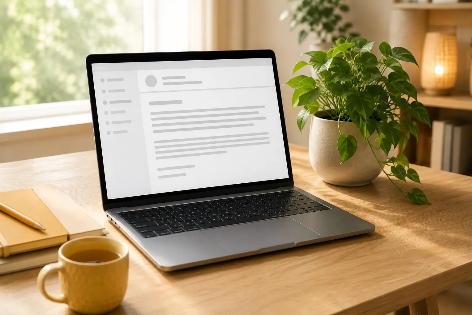 MindMail: Newsletter-Entwurf auf dem Laptop