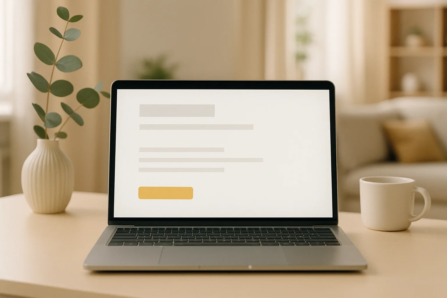 MindPage: Praxis-Webseite auf dem Laptop
