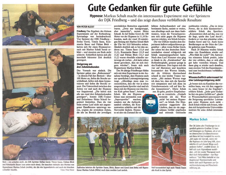 Presseartikel: Gute Gedanken für gute Gefühle