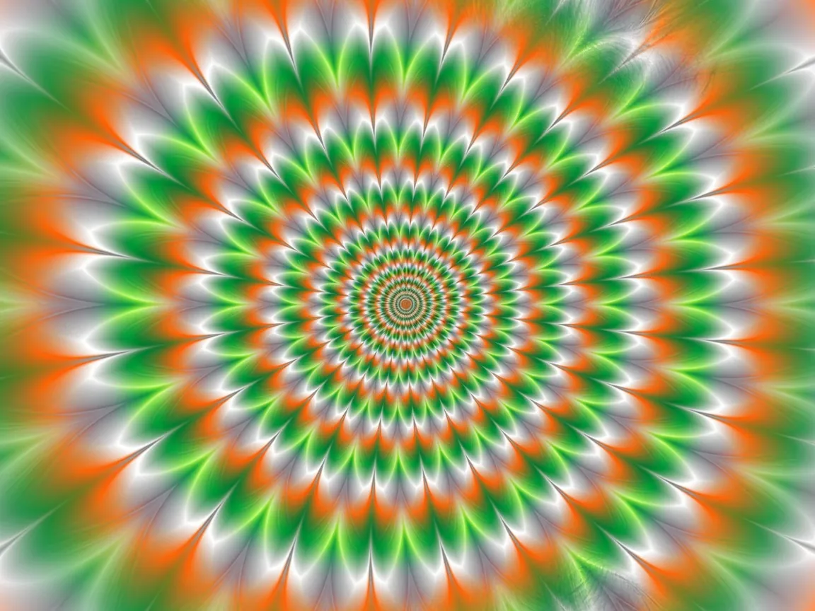 Spiralförmiges Wach-Trance-Bild zum Fixieren – anklicken zum Vergrößern